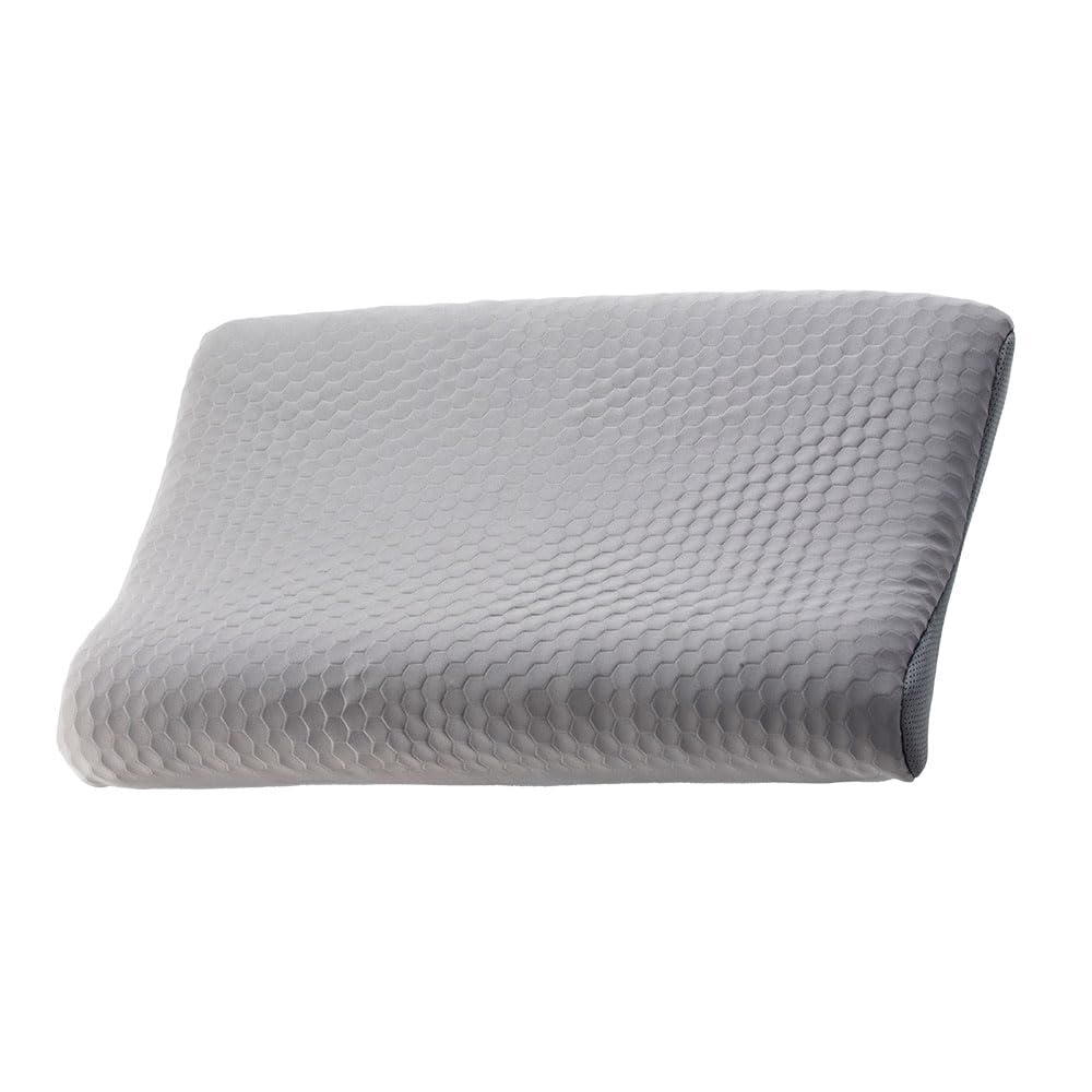 Fluffy Plus 4-Way Pillow with Adjustable Height and Firmness (PillowGray) - Floating Feel, Fit, Height Adjustable, Washable (Elastomer)
