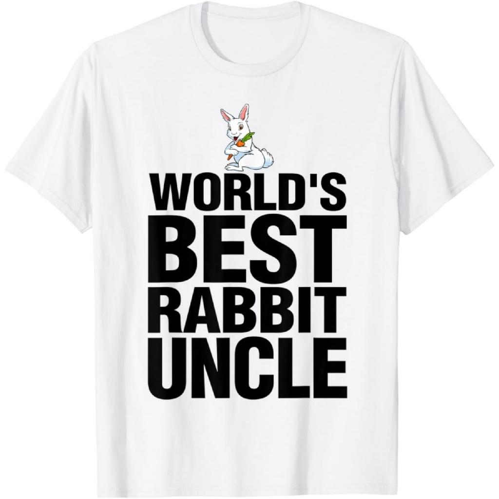 Funny Worlds Best Rabbit Uncle Shirts Women Crazy Bunny Lady T-Shirt
