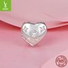 Valentine'S Day Opening And Closing Love Diy Bracelet Beaded, Lettering Love Heart-Shaped S925 Sterling Silver Beads Loose Beads
