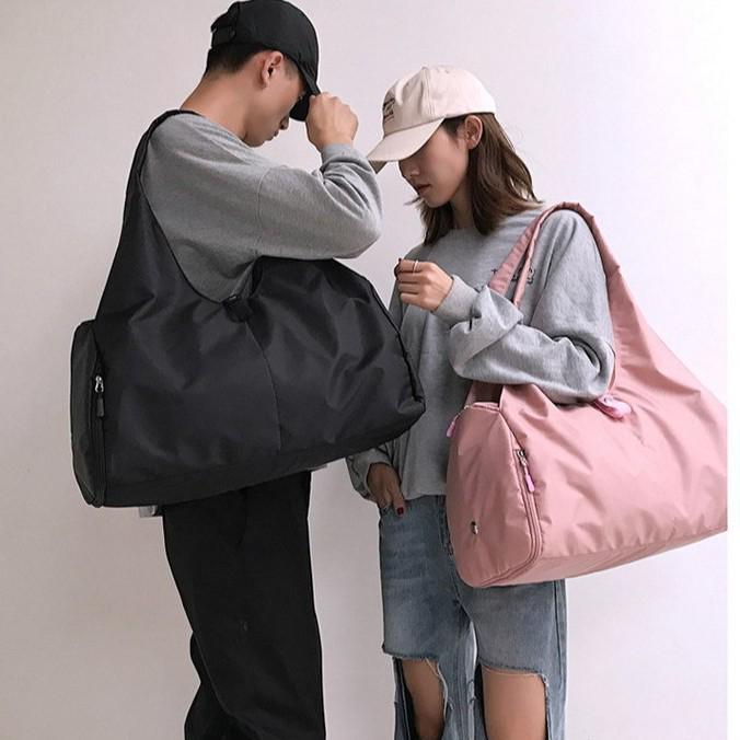 Stylish Large-Capacity Travel Bag with Shoe Compartment – Lightweight, Versatile for Yoga, Training, and Short Trips (Shoulder/Crossbody)