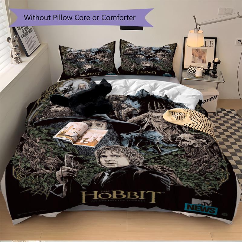 Hobbit Journey Print 3Pcs Bedding Setduvet Cover With 2 Bedropillowcase Home Birthday Gift