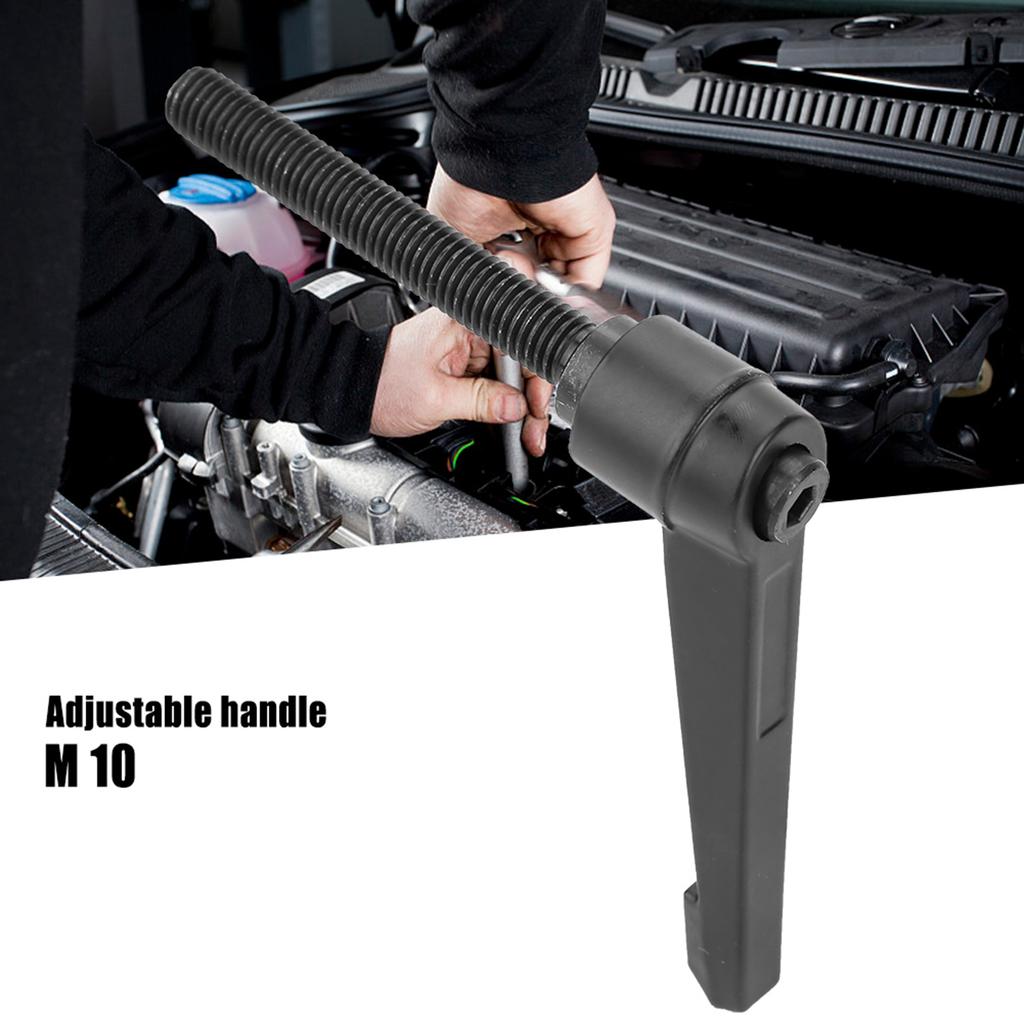 4PCS Metal Machine Knobs Adjustable Fixing Handle M10 Male Thread (80mm)