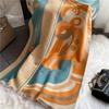 Luxusní kašmírový šátek Zimní Dámské Šály Pašmína Teplá Deka Zábaly Dámská šátek Foulard Bandana Značka Silný potisk šátky