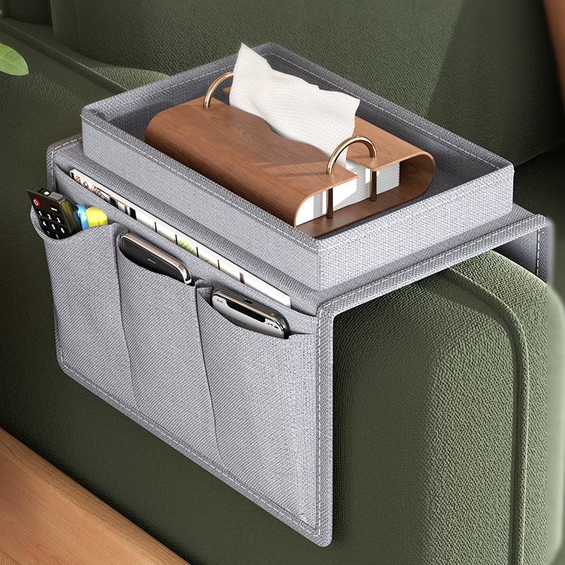Sofa Armrest & Dormitory Bedside Storage Bag - Multifunctional Organizer for Cars & More