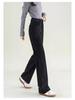 Women's 2025 High-Waisted Black Loose Straight-Leg Jeans: Slimming, Versatile, Wide-Leg Pants for Spring & Autumn