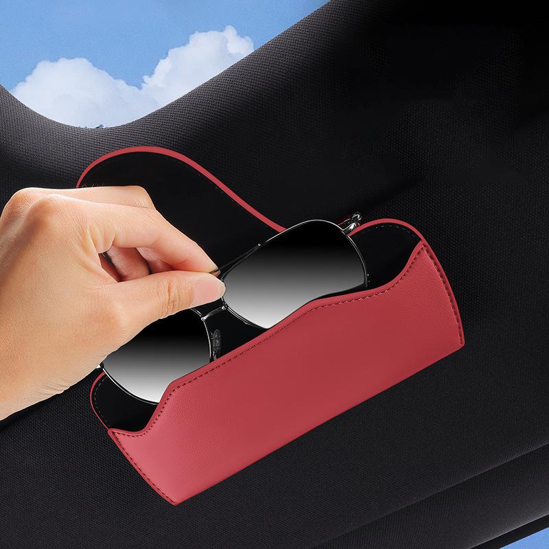 Car Magnetic Glasses CaseCar Sun Visor Organizer Glasses Case Car Storage Sunglasses Frame Sunglasses Storage Car Glasses Clip
