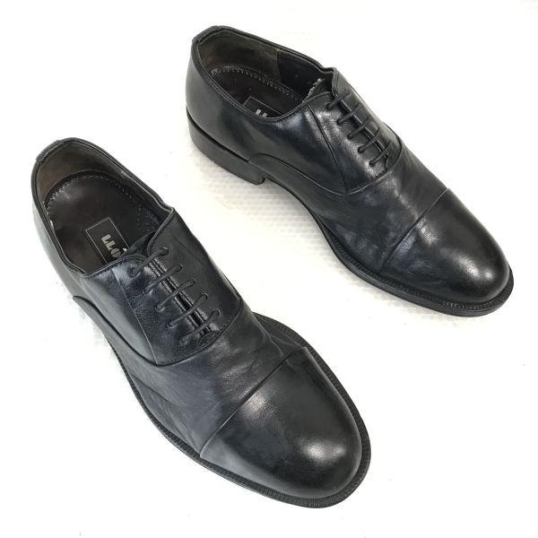 Lloyd Made in Germany Leather Straight Tip Balmoral Dress Shoes Size 8F 42 26.5cm Black(USED)
