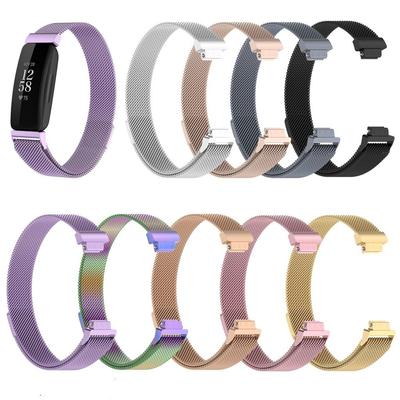 Fitbit ilham için Manyetik Metal Bileklik Fitbit ilham3 için Paslanmaz Çelik Kayış Bandı Aksesuarlar