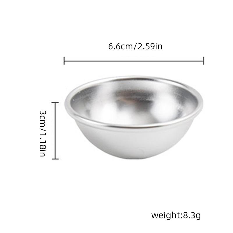 

Houseeker круглые алюминиевые формы для торта DIY пудинг яйцо тарталетка бомбочка для ванны соляной шар полукруг сфера металлическая форма