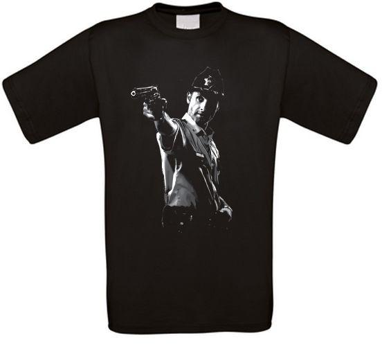 Rick Grimes TWD Zombie Undead Series T-Shirt All Sizes XXXXL
