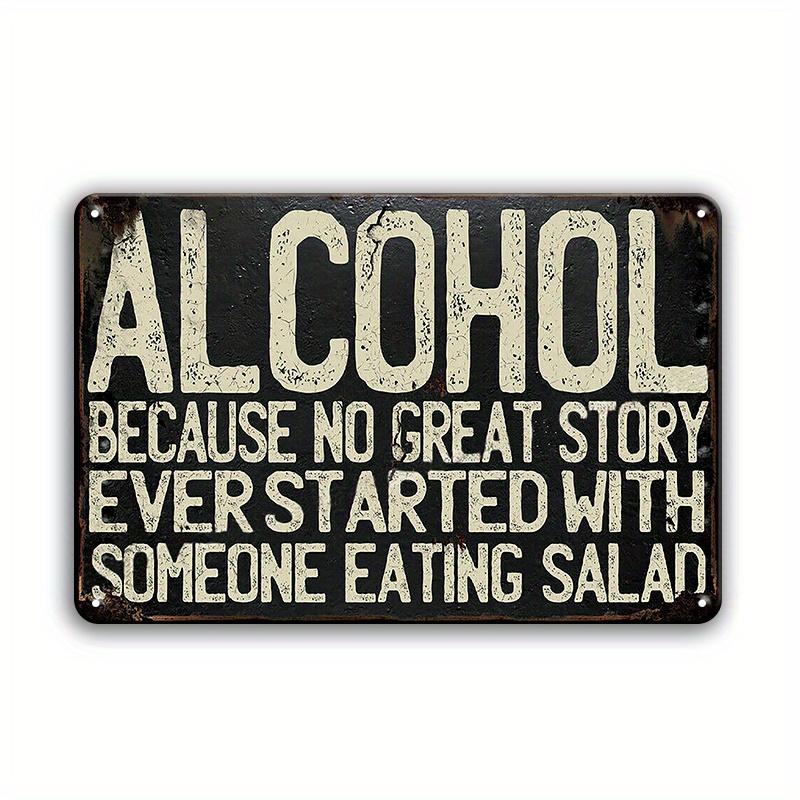 Warning Notice Vintage Metal Tin Poster Funny Metal Tin Signs Posters Plate for Garage Bar Cafe Club Home Room Wall Decor