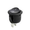 Eco-Friendly Black Two-Position Boat-Shaped Plastic Switch KCD1-5-101
