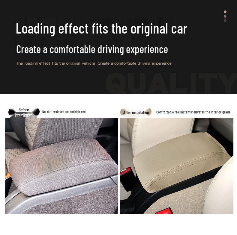 Skoda Octavia 07-14 Leder Mittelkonsolen Armlehnenabdeckung