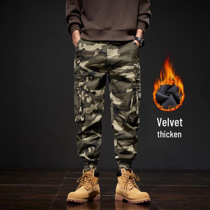 Men's Casual Camouflage Multi-Pocket Zipper Harem Pants - Spring/Autumn Trend