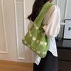 Ladies' Large Capacity Woven Bags, Commuting Shopping Bags, Grocery Bags