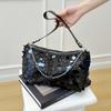 Large Capacity Women's Bags -Sequin Decoration Soft Durable Casual Fashion Chic Advanced Feeling High Value Shoulder Crossbody Handbag