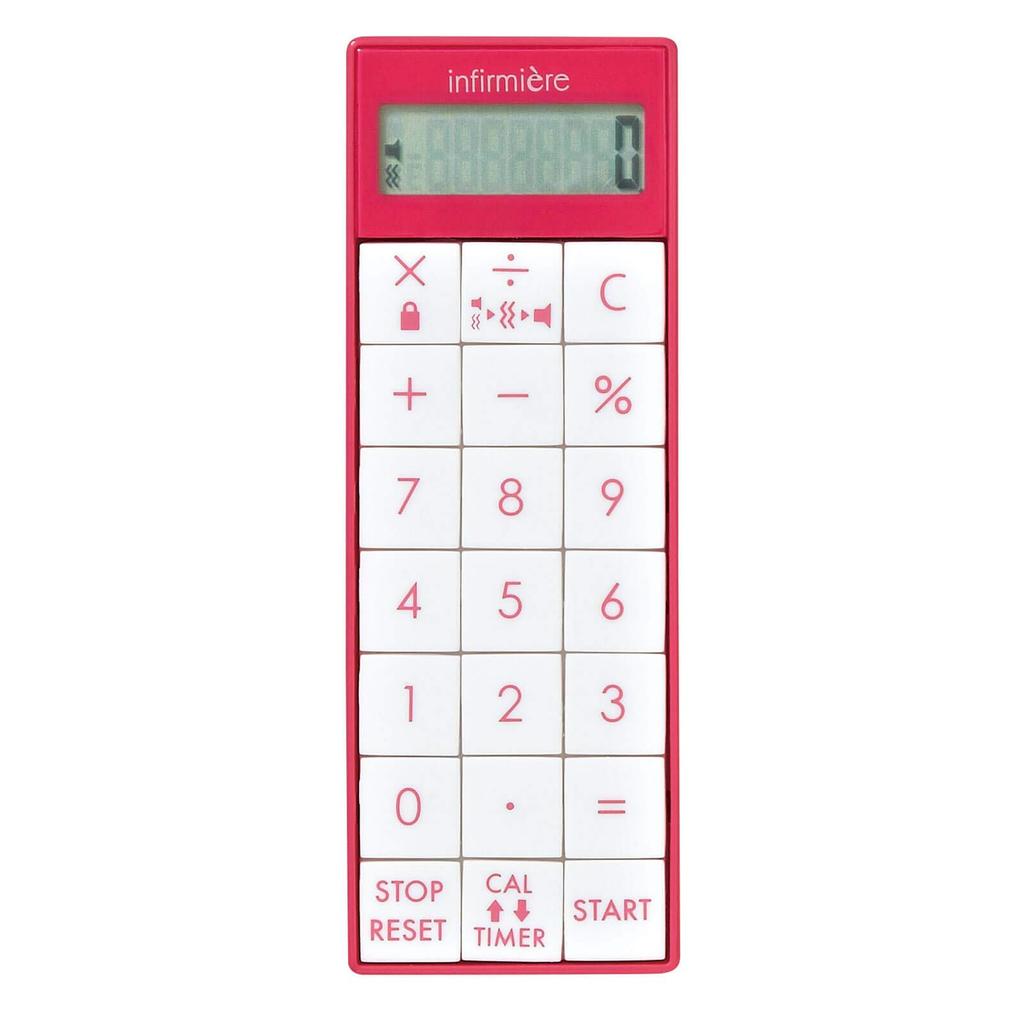 Anfamie Vibration Timer with with Pink Long-Lasting Calculator, Nurse, Medical, Magnetic, Strap,