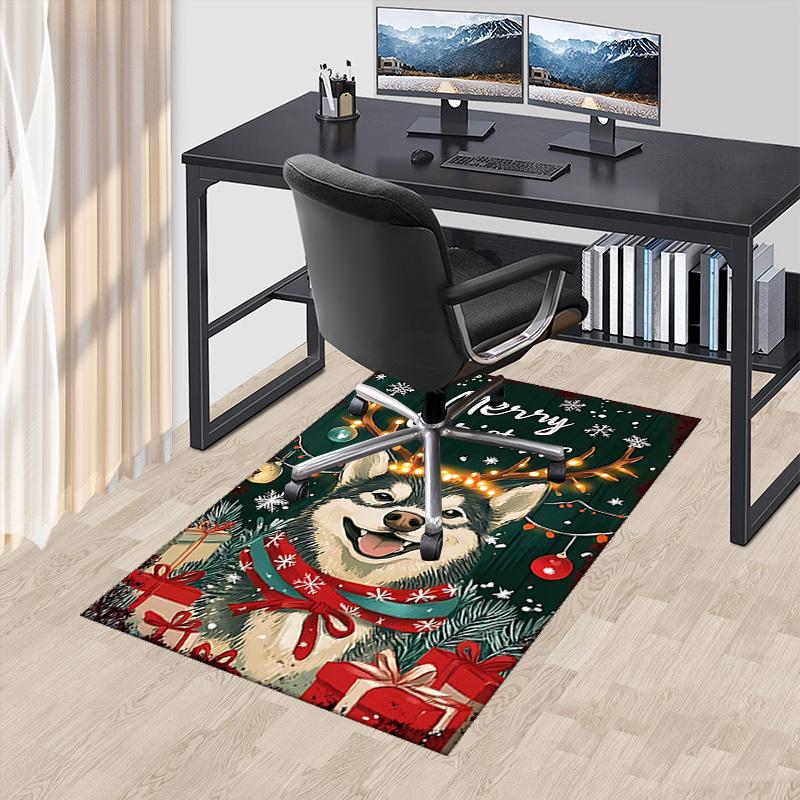 

Anime Cartoon Design Chair Mat - Merry Christmas Theme - Non-Slip Carpet for Office, Home Decor, Living Room, Bedroom, Gaming Room & Dormitory.R064 60cm by 90cm
