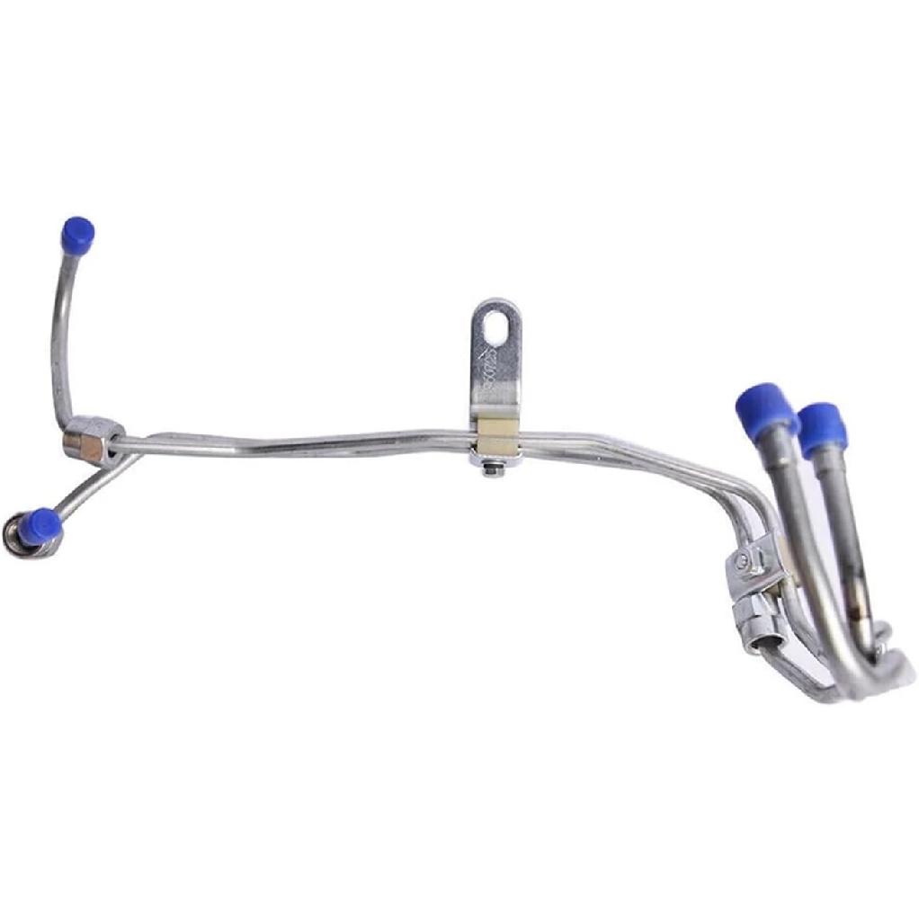 1Set Fuel Injector Lines With Line Clamps Compatible For Cummins 3.9L 4BT Engine 12mm VE Pump Diesel 3960725 3960726