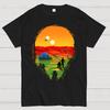 A Planet Far Far Away II 100% Cotton Summer Casual Cool Loose T-Shirt