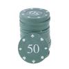 100Pcs Professional Plastic Poker Chip Teaching Coin Plastic Counting Counters Poker Chip Learning Counters Chip