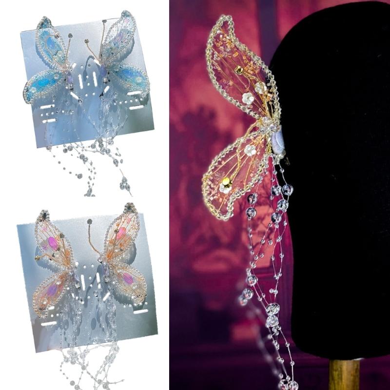 Crystal Hair Barrettes Fashion Hairpins Elegant Decorative Hairclip for Women Girls Simple Side Hair Clip Wedding Party