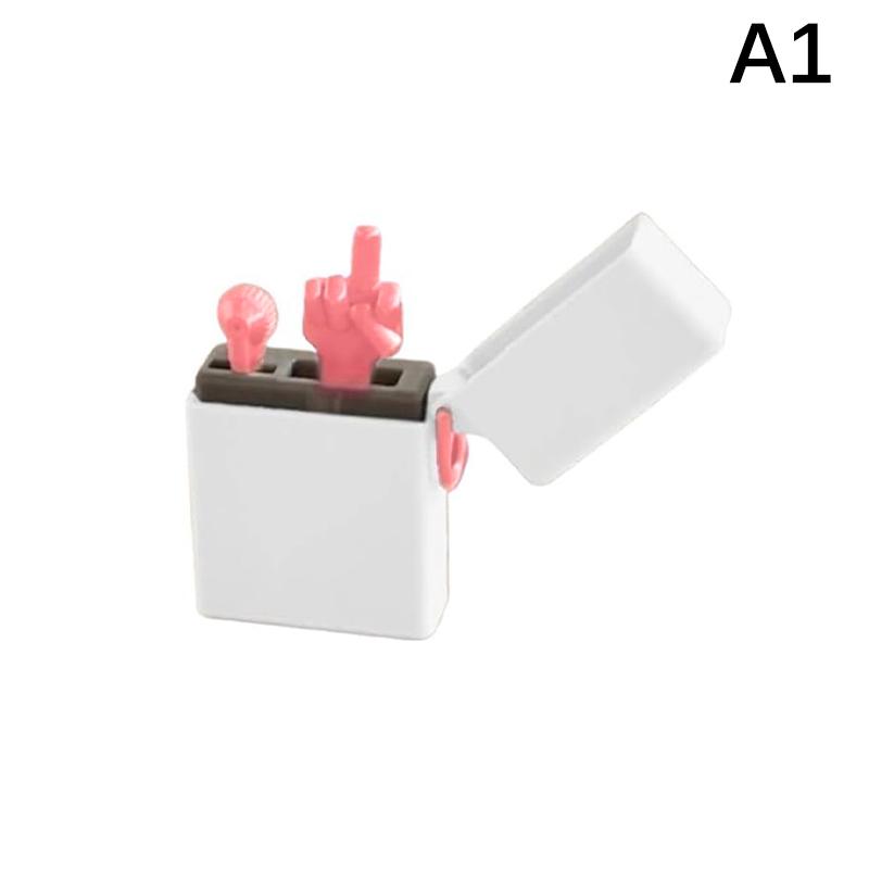 Funny Middle Finger Lighter Model, 3D Printed Middle Finger Prank Gift Quit-Smoking Buddy Perfect Gag Gift (Not A Real Lighter)