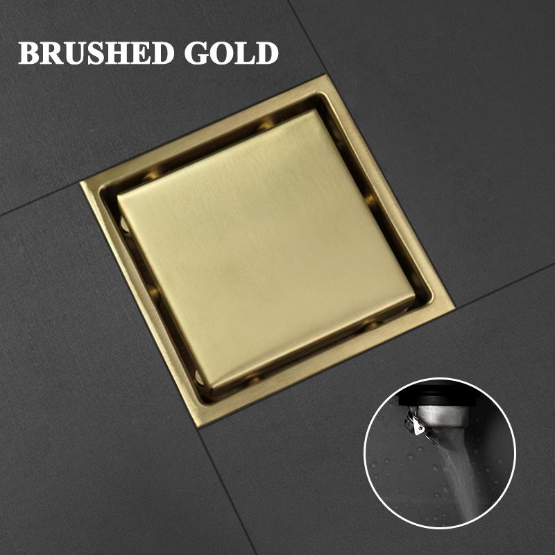 Floor Drain Invisible 304 Stainless Steel Tile Dual-Use Bathroom Shower Room Anti-Odor Anti-Bug Floor Drain Core