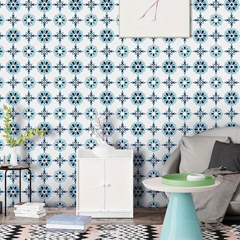 10pcs Household Waterproof Wall Stickers, Self-adhesive Wall Decoration, Rental House Renovation Tile Stickers, Toilet Modern Wall Stickers