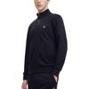 Fila Solid Color Logo Label Stand Collar Casual Long Sleeve Jacket Men Jackets Black F11M328501F-BK