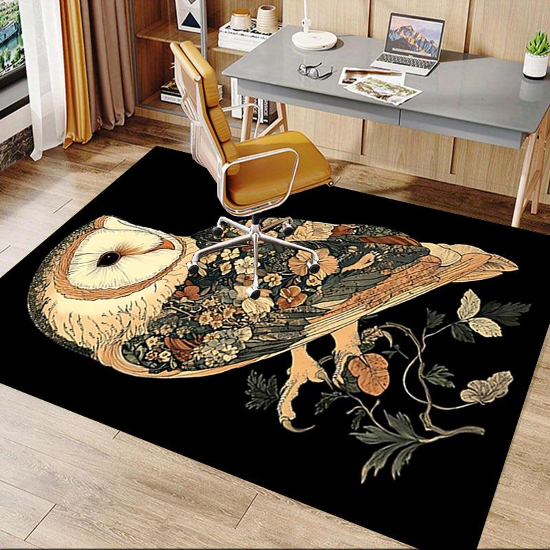 1pc owl floral Carpet Anti Slip Polyester Floor Mat for office.Bedroom