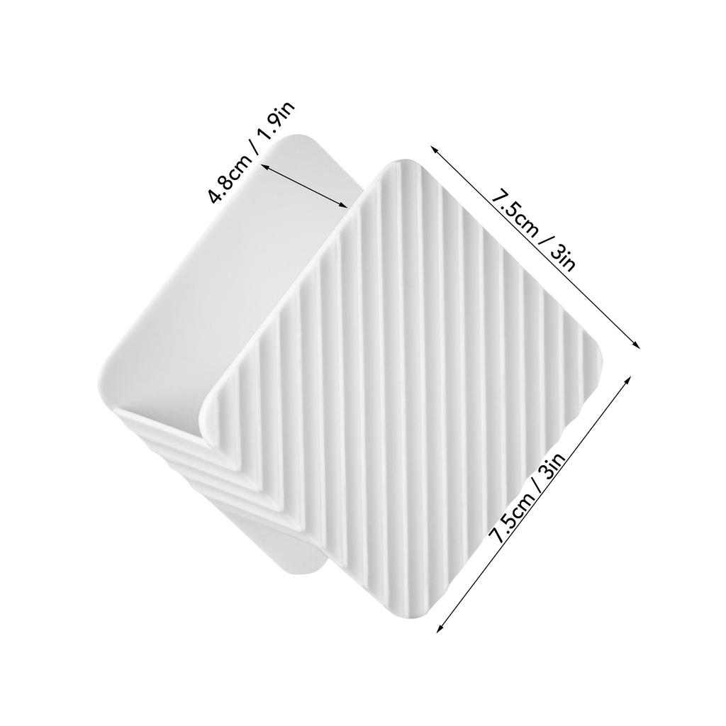 Dish Sponge Holder Multifunctional Storage Drain Rack for Kitchen Sink Plastic Dishwashing Scrubber