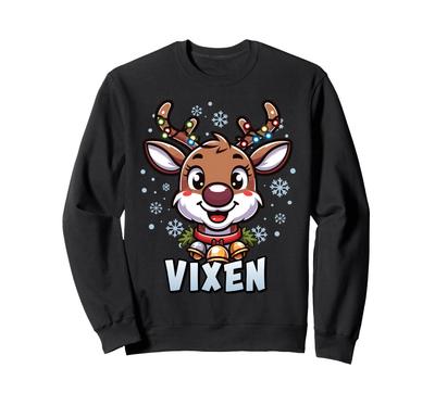 Reindeer Vixen Christmas Group Costume Sweatshirt Santa's