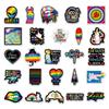 50 Colorful Epoxy Stickers: Creative DIY for Planners, Skateboards, Cars