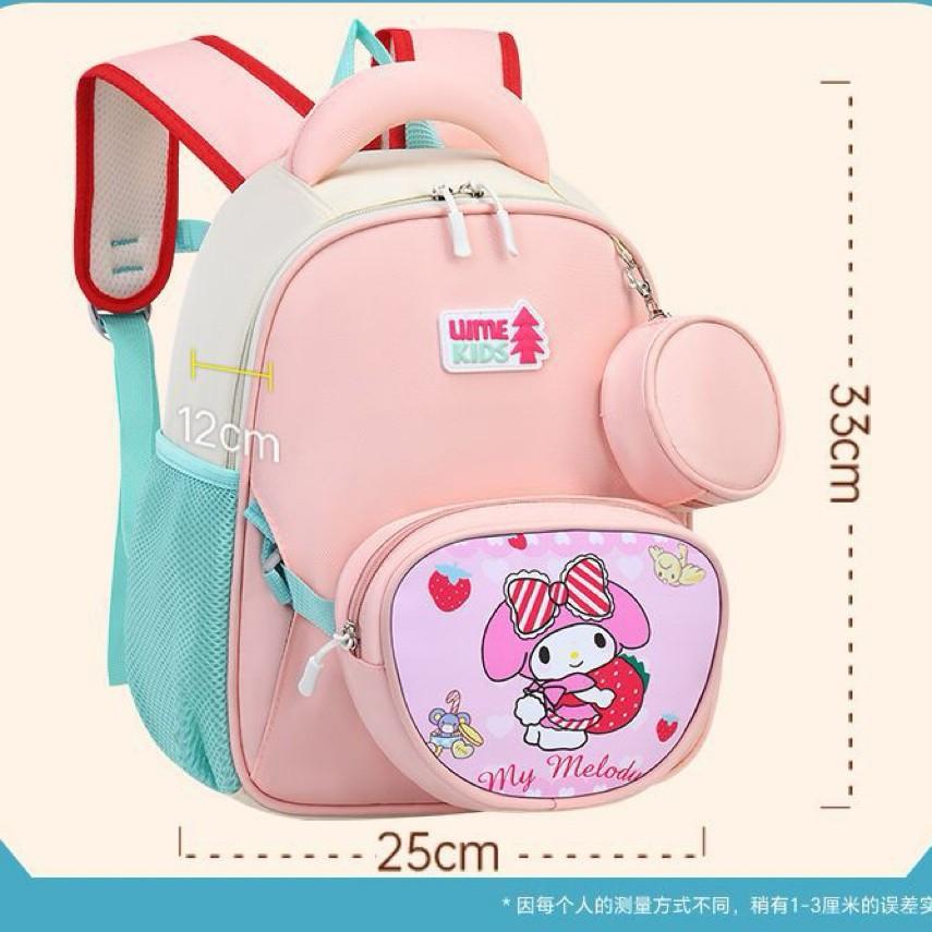 Children'S Schoolbag Cute Cartoon Primary School Student Grade 1 And 2 Lightweight Backpack Pencil Bag Accessories Backpack