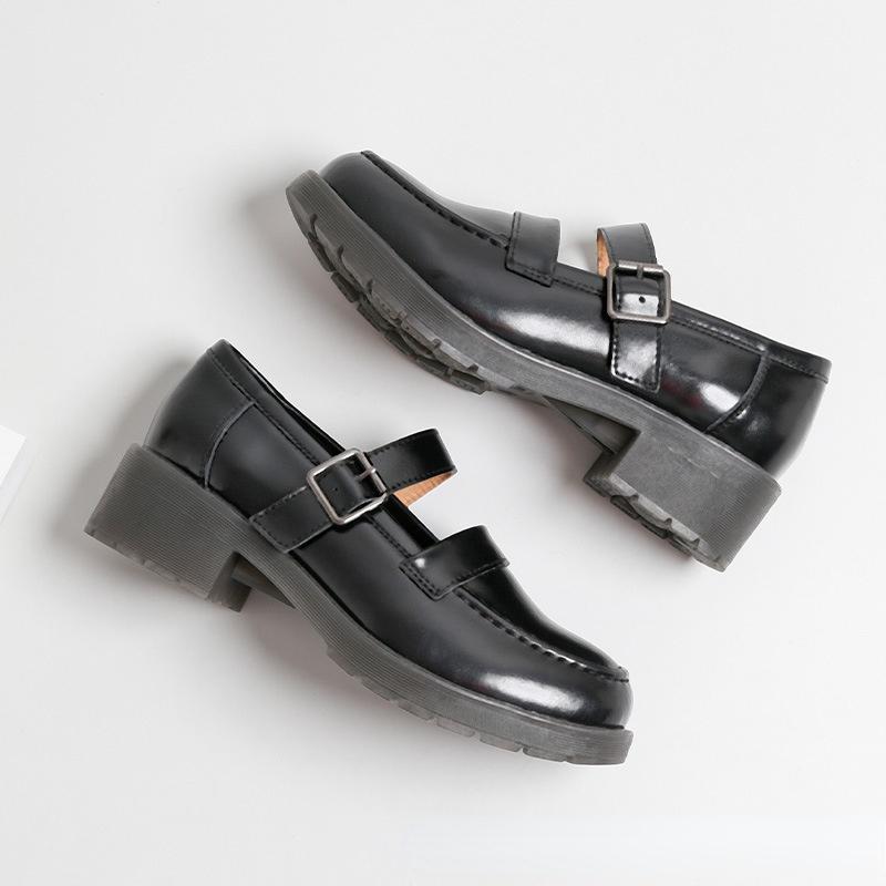 Mode 2024 Frühling und Herbst Neue Jk Uniform Schuhe Britischen Stil Retro Mode Einfarbig Casual Einzelnen Schuhe Mary Jane Schuhe lolita