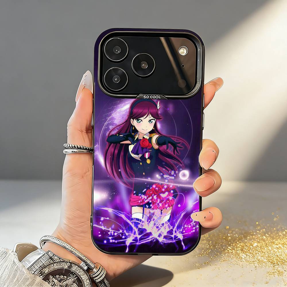 Love Live School Ldol Diary Phone Case For iPhone17,16,15,14,13,12,11,Pro,MAX White Matte Shockproof Cover
