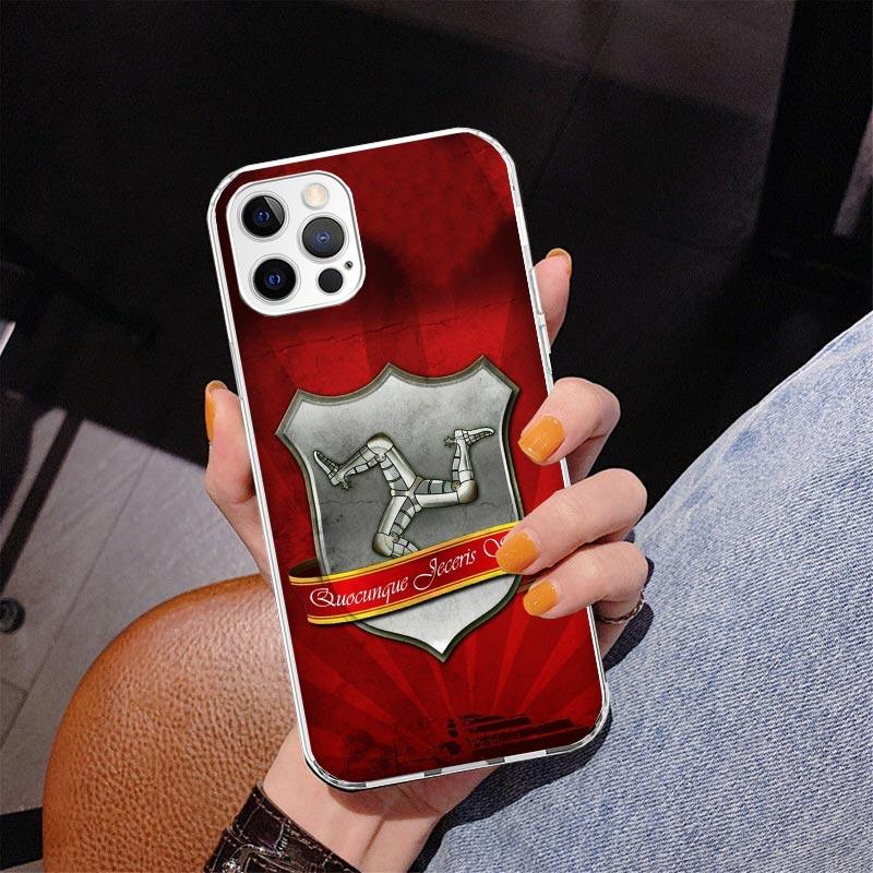 Isle of Man Coat of Arms Phnoe Case for Iphone 17 Air 16 16E 11 12 13 Mini 14 Plus 15 Pro Max 7 8 + SE 2020 Phone Cover Coque