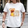 Christian Religious Quote Flame Fist Graphic T Shirt Inspirational Jesus Faith Printed Soft Cotton Crew Neck Short Sleeve Daily
