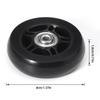 1 Pair Rubber Casters Mute Swivel Caster Wheels with Metal Bearings Axles Screw Trolley Case Wheels Wheels Bearings Repair Kits