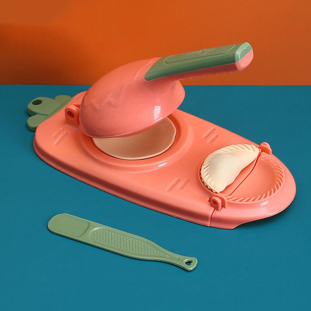 

2-в-1 Прибор для приготовления теста для пельменей Пищевой Ручной Форма для лепки пельменей Экономящий труд Выпечка Кондитерские изделия для Домашней Кухни Гаджеты розовый