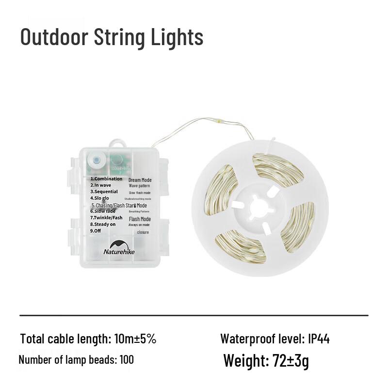Naturehike 10M Ambient Camping String Lights