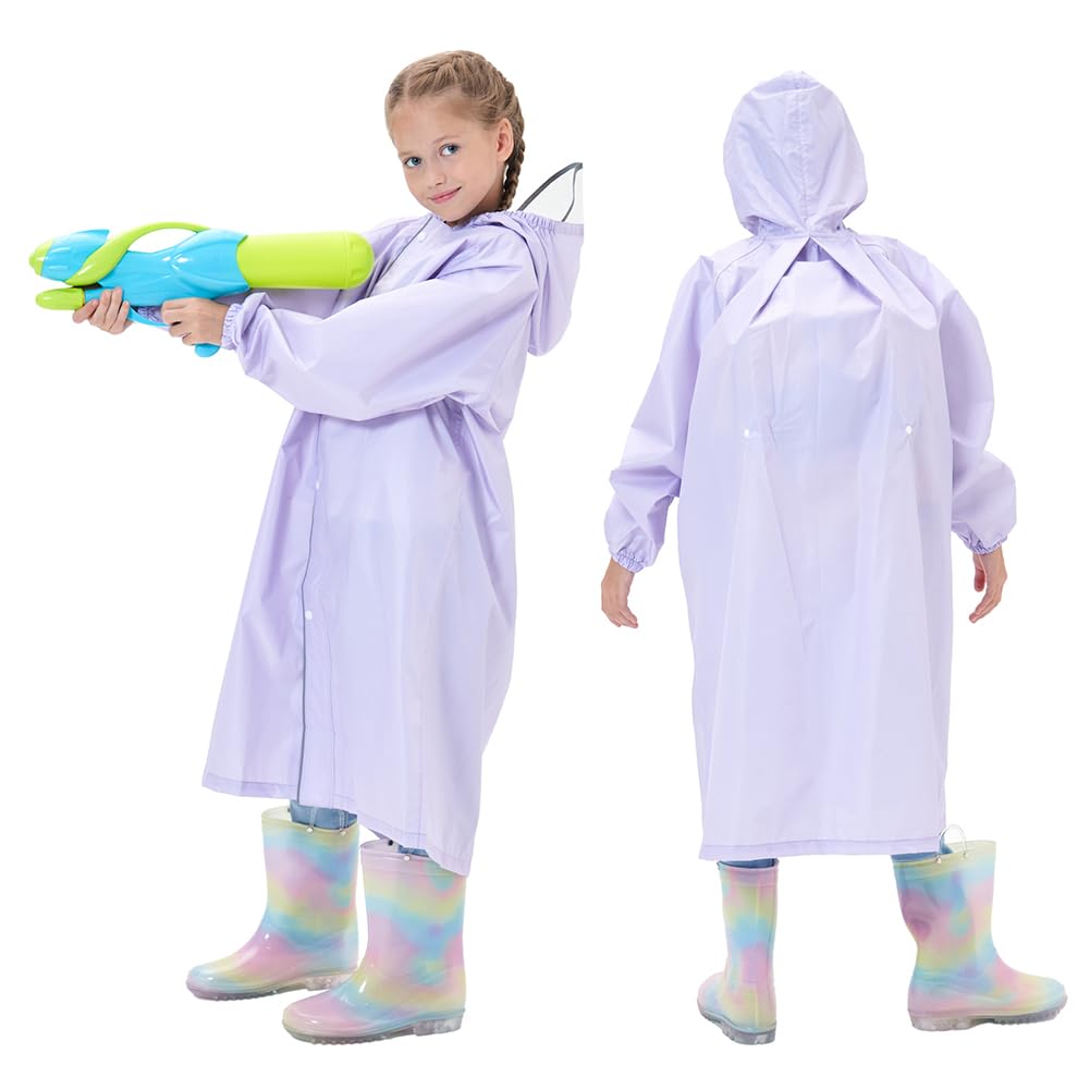 Raincoat for Suitable for School Rainy Heavy Commuting To School [Yolrky] Kids, Bags, Boys, Girls, Children, Adults, Rainwear, Raincoat, Season, Rain,