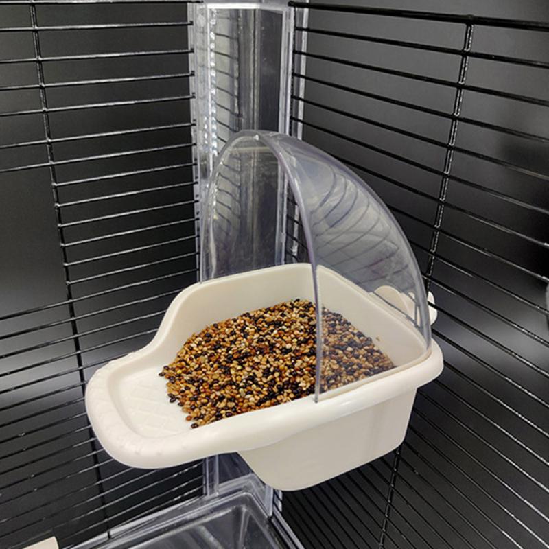 Vogelfutterspender Papageienfutterspender Auslaufsicher Spritzwassergeschützt Keine Kleckerei Große Kapazität Futterbehälter