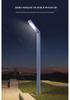 3m Aluminum Alloy 7-Shape LED Courtyard Light with Color-Changing Feature, Double Pole, Square Design