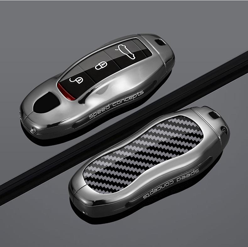 Compatible Key Case Shell for Porsche Cayenne, Panamera, Taycan, 911, Macan, 718