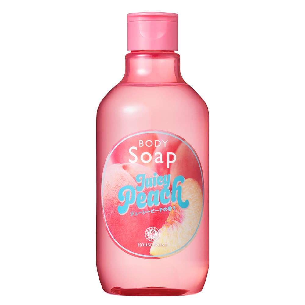 

House of Rose Body Soap JP (Juicy Peach Scent) Peach, Moisturizing Ingredients, 300mL