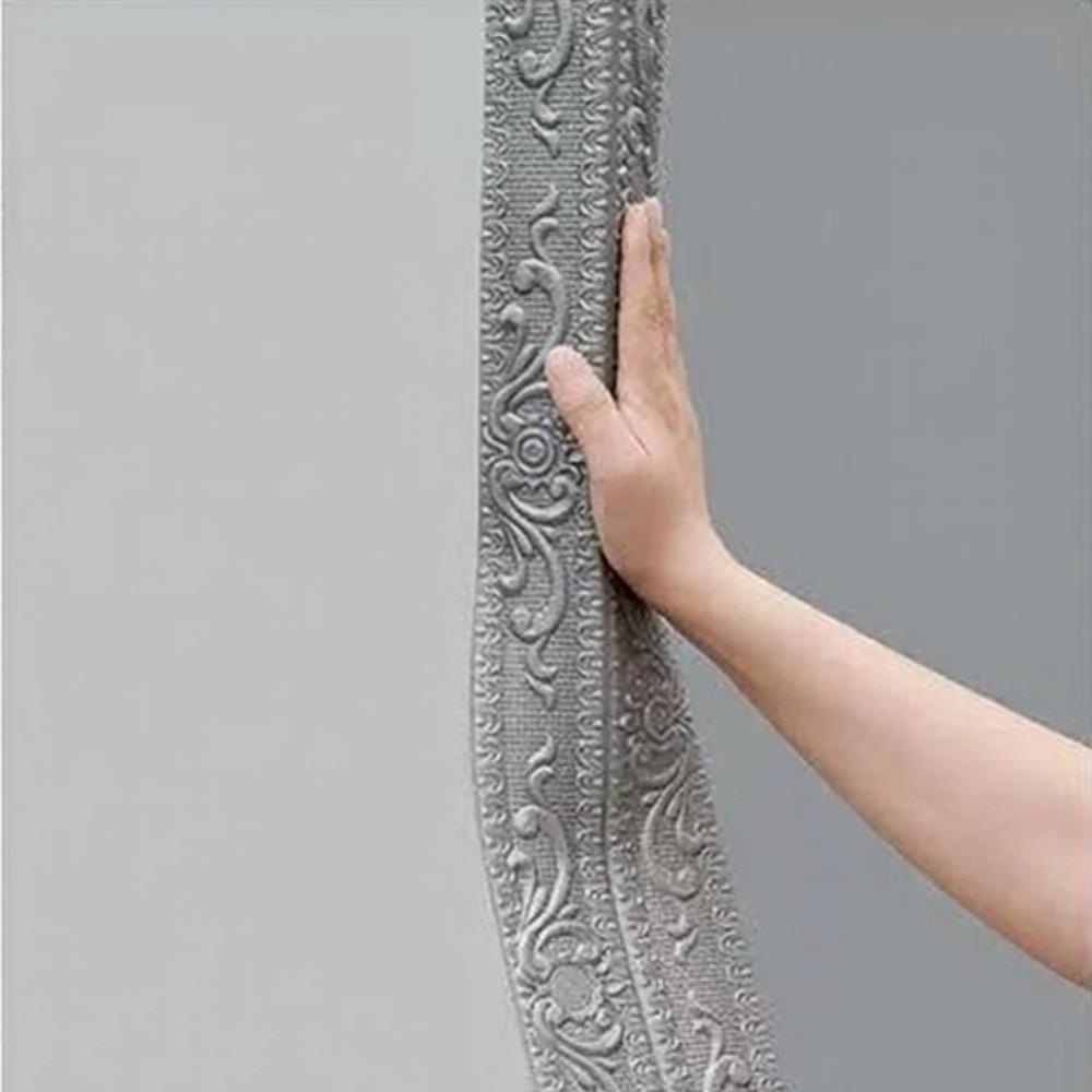 Adesivo da Parete in Schiuma 3D Bordo in Schiuma Autoadesivo Striscia Decorativa per Soffitto Fai-da-te Decorazione per la Casa