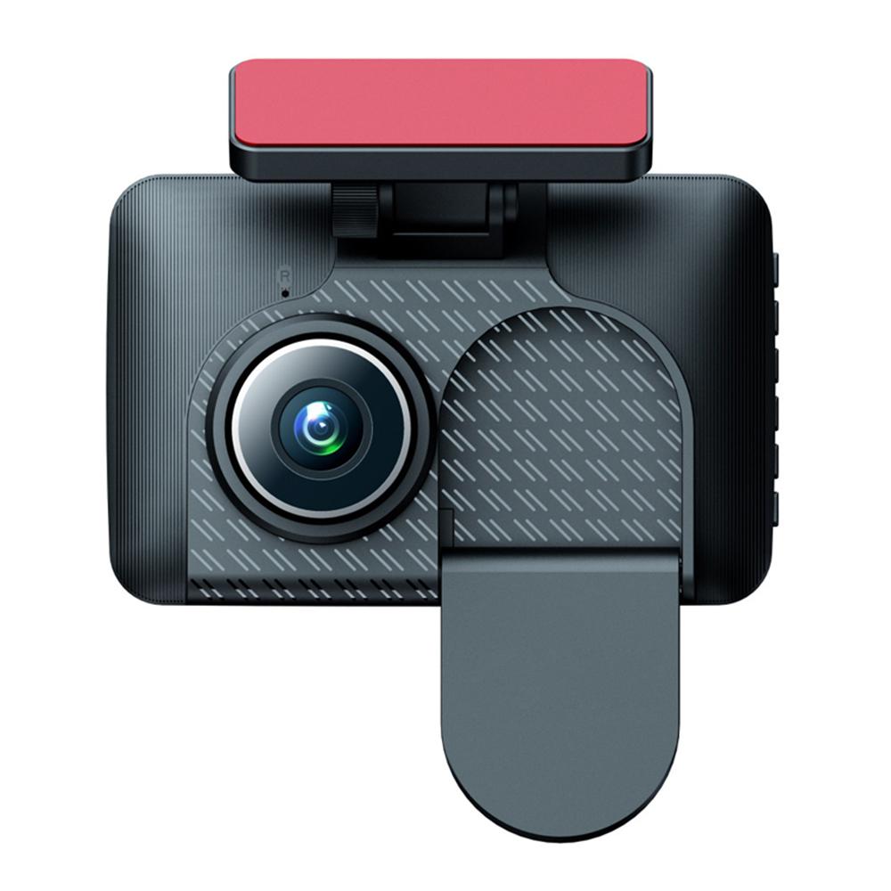 3-Kanal-Dashcam fürs Auto, Videorecorder, Full HD 1080P, Infrarot-Nachtsicht, DVR, Parkmonitor, G-Sensor, Auto-Blackbox, Dashcam