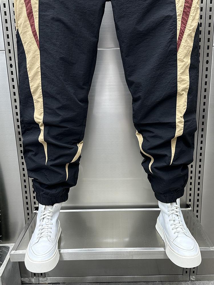 Herren Schnelltrocknende Slim Fit Haremshose: Farbblock, Elastischer Bund, Lässiger Sommerstil